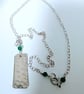 Daisy Necklace, Sterling Silver, Hand Stamped - Image 2
