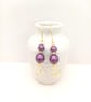 Pearl Earrings - Love Heart Pearl Drop Earrings - Choice of Colours - Image 1