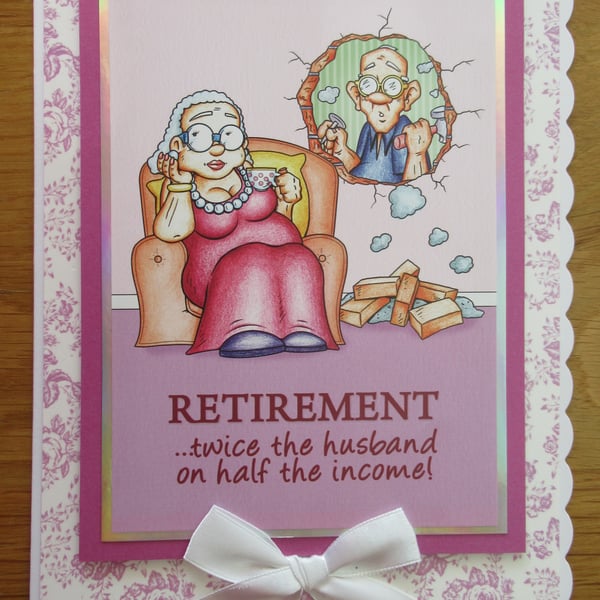 Twice the Husband....A5 Retirement Card