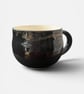 Ceramic Cup in Black Glaze