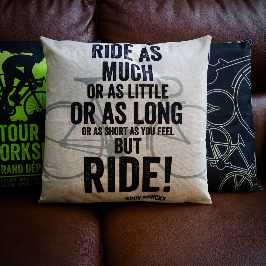 But Ride Cycling Cushion Cover - Bike Cushion Cover - Eddy Merckx 