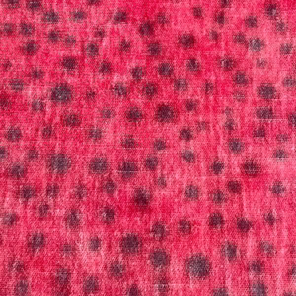 Hand dyed Helmbold 3mm dense mohair fur fabric "Lady Bird"
