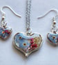 Handmade real forgetmenot flower Set