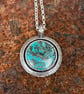 Sterling Silver Azurite Pendant