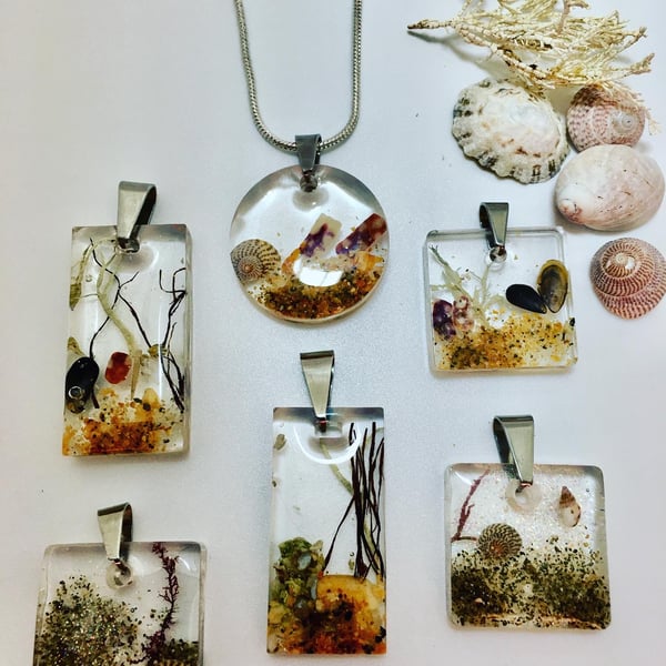 ‘Shetland’ tv show resin beach pendants