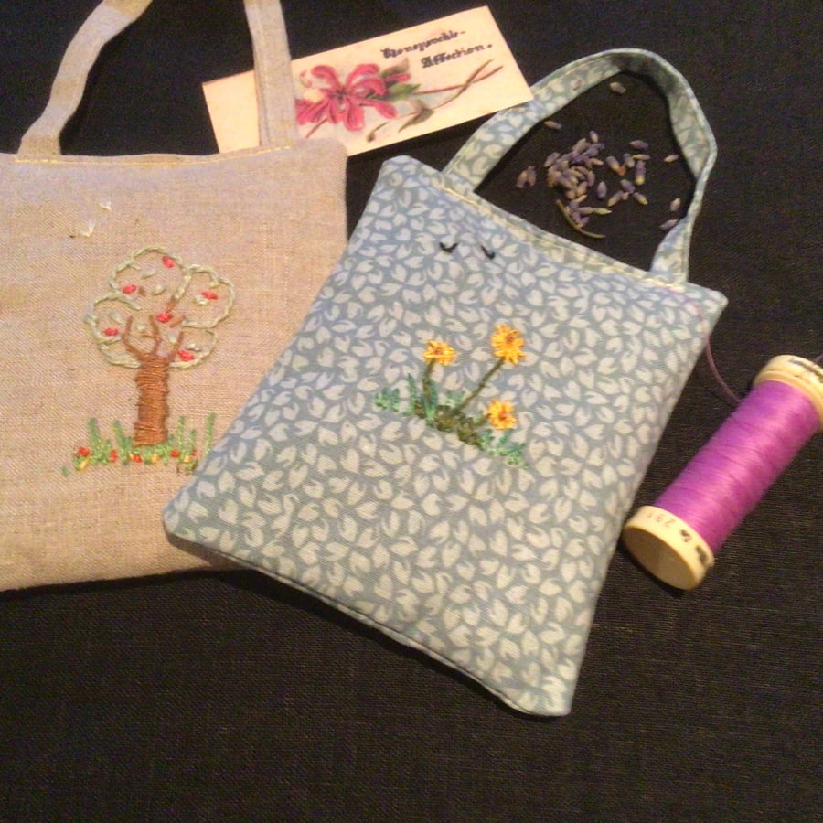 Lavender bags cotton and  linen lot 3