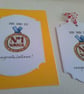 Card and git tag set. Congratulations. Sports themed. Ref 441