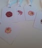 Gift tags. Pack of 5 floral gift tags. Ref 179.  - Image 4