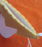 Handmade Elf Boot Christmas Cream and Yellow - Image 2
