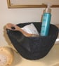 Black satin basket - a monochrome delight - Image 1