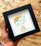 Rain - Framed Original Mini Illustration
