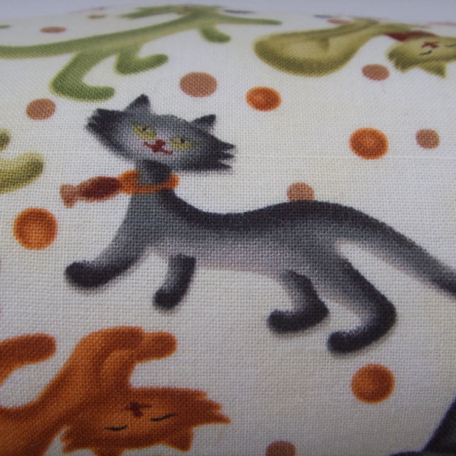 Colourful Cats Clutch Bag / Make up Purse