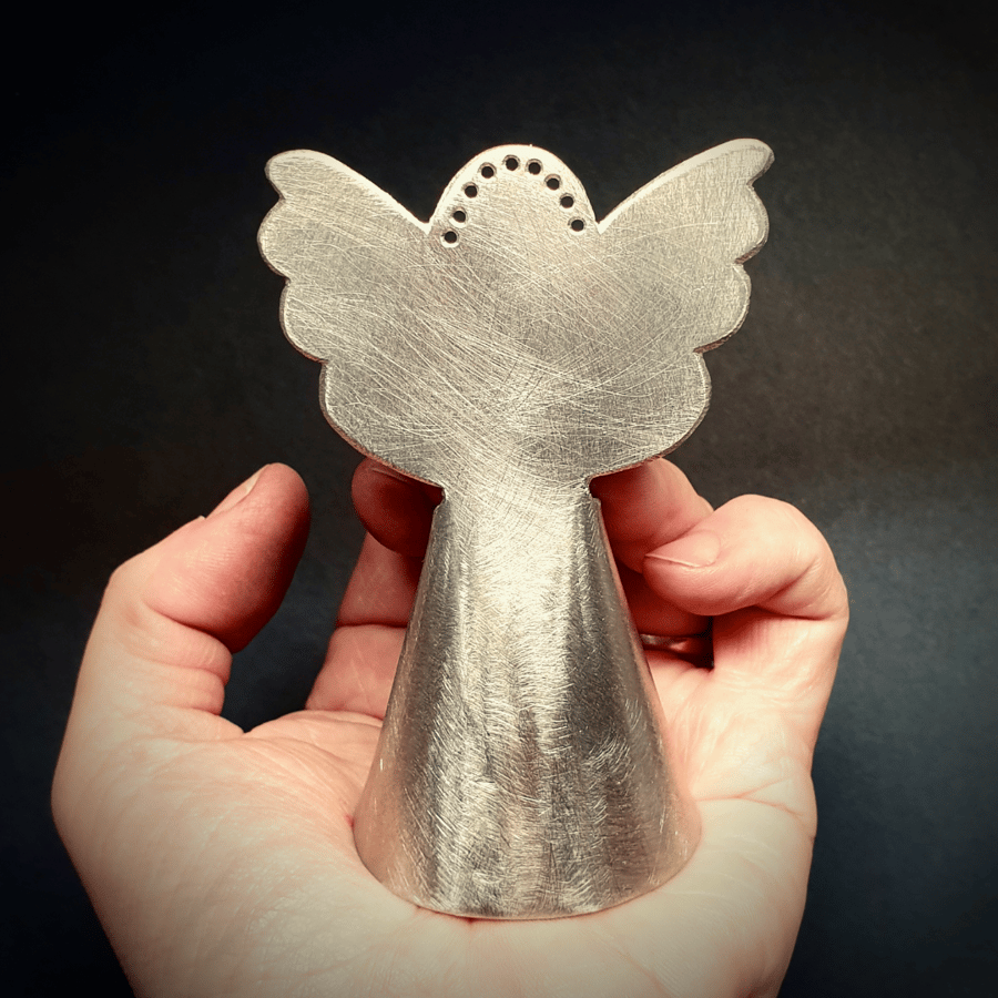Pewter Angel Standing Ornament