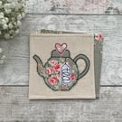 Teapot coaster, gift for a tea lover