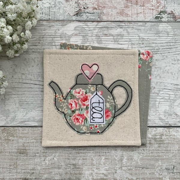 Teapot coaster, gift for a tea lover