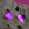 SALE! Purple and pink heart earrings