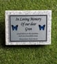 Bespoke Grey Granite Memorial Grave Marker Cemetery Plaque Memorial Grave Stone  - Image 1