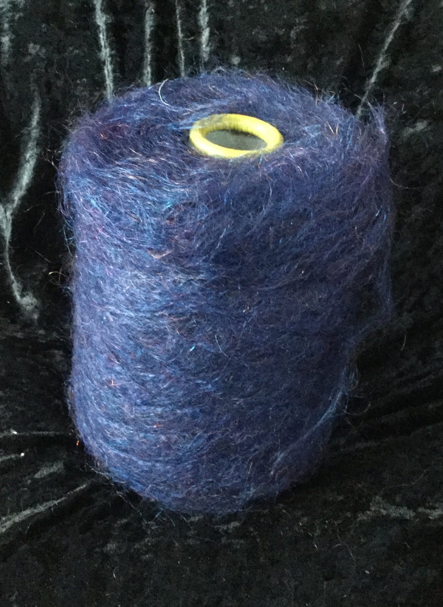 Brushed DK Mohair Purple Blue