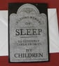In Loving Memory Of Sleep Blank Greeting Card - Image 1