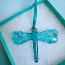 Fused Glass Dragonfly Small