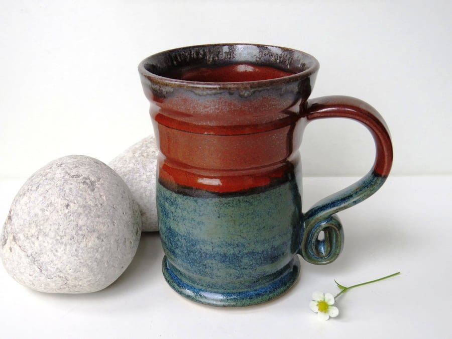 Seasonal Mug - Tea, Coffee, Hot Chocolate, Ceramic Stoneware Pottery '2'