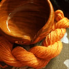 Leo hand spun yarn – wool-silk blend - 85 yards