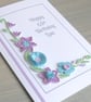 Personalised quilled 65th birthday card, handmade, any age, any name - Image 3