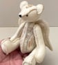 Teddy bear Angel. One of a kind collectable artist bear, Keepsake memory bear