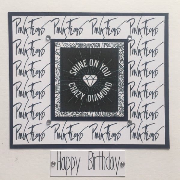 Happy Birthday Card - for a Pink Floyd fan