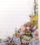 Letter Writing Paper - Cute fairy amongst hydrangea flowers, 10 sheets - Image 4