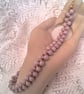 Dusky Lilac Glass Bead Criss Cross Necklace, Lilac Necklace, Gift for Her - Image 7
