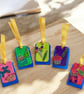 Handmade Wooden Birthday Gift Tags – Set of Five - Image 1