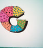 Letter G birthday card  - Image 3