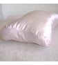 Tempur Original Neck Contour Pillow COVER ONLY Pink Satin Large - Image 1