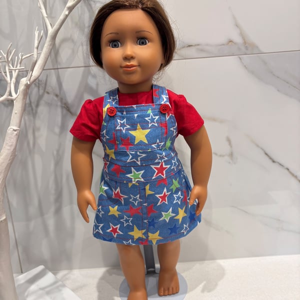 Dolls Bright Star Pinafore Outfit
