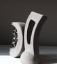 Black Clay Sculpture Interdependent Forms - Image 6