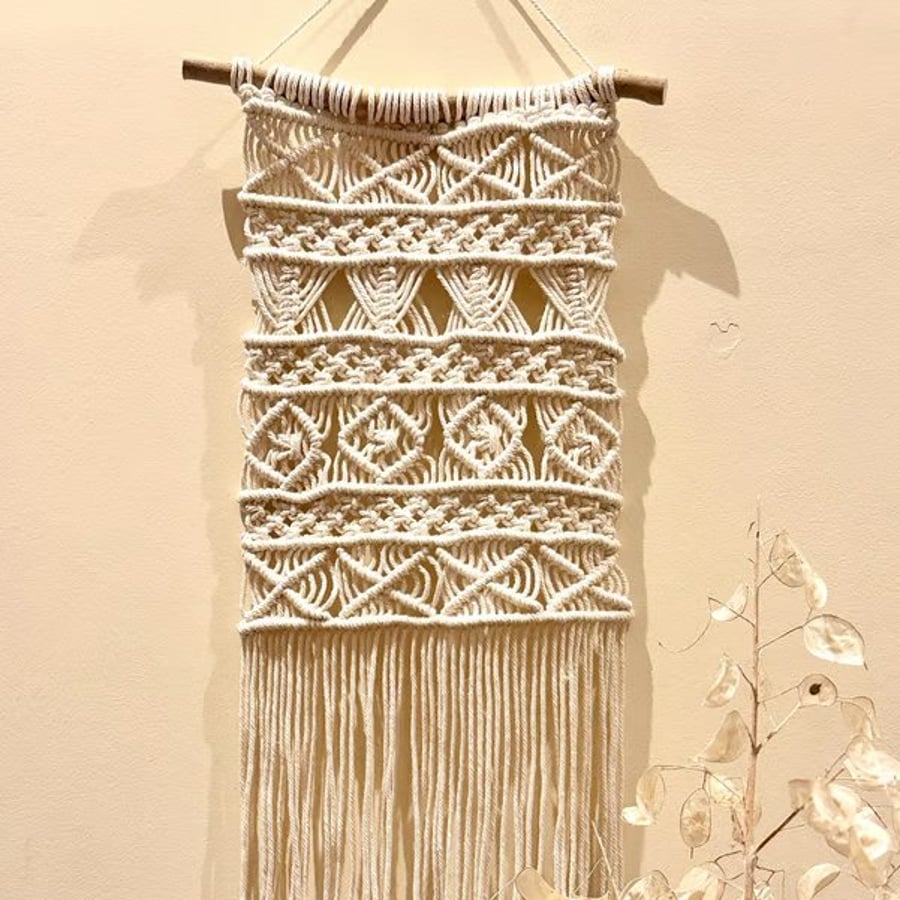 Macrame Sampler Wall Hanging, inc Free UK delivery
