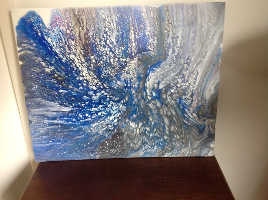 Abstract painting of the sea