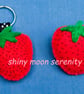 Strawberry Red Felt Brooch - Image 3