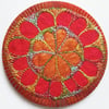 Large Pocket Mirror Handbag Accessories Colourful Free Machine Embroidery
