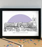 Maghull Skyline Art Print - Image 2