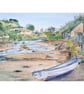 Noss Mayo Devon viewed from Bridgend Original Watercolour Painting Mounted - Image 1
