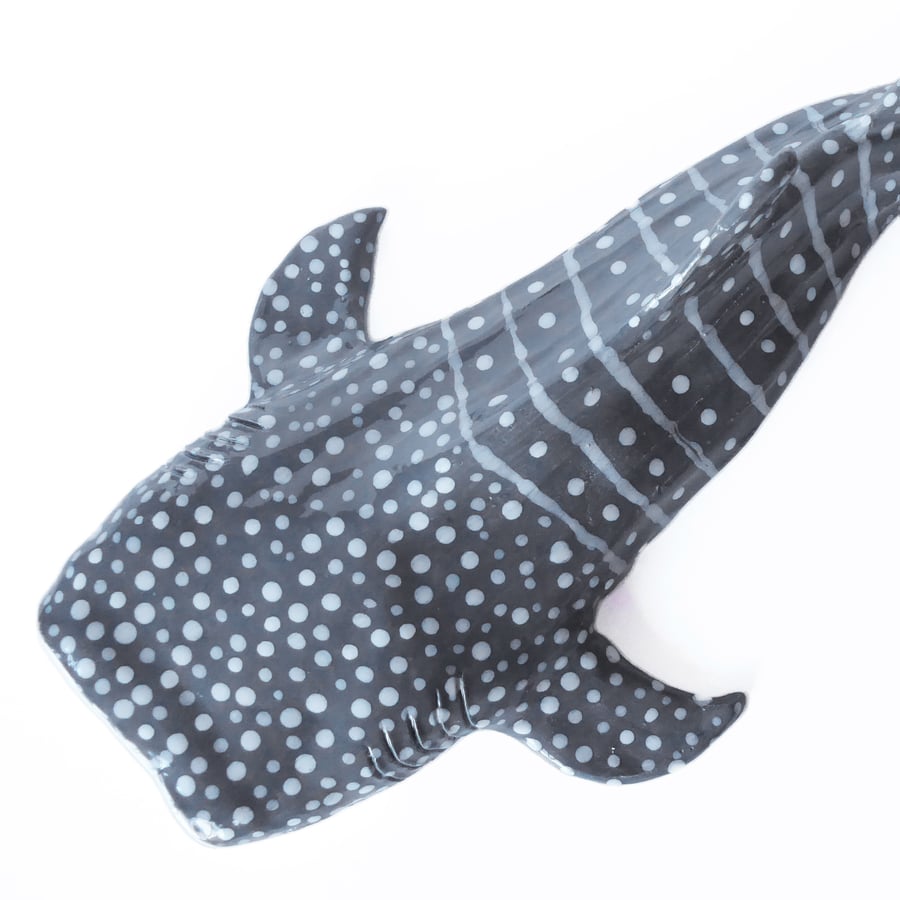 Whale Shark Ceramic Sculpture - Handmade