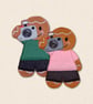 Photography Gingerbread Decoration - Embroidered Photographer Character
