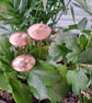 Copper texured garden mushroom, plant pot decoration, gift - Image 6