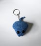 Handmade Crochet Stingray Keychain Amigurumi Bag Charm, Soft Plush Accessory