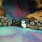 Two drystone walls with gate and lamb OOAK Sculpt