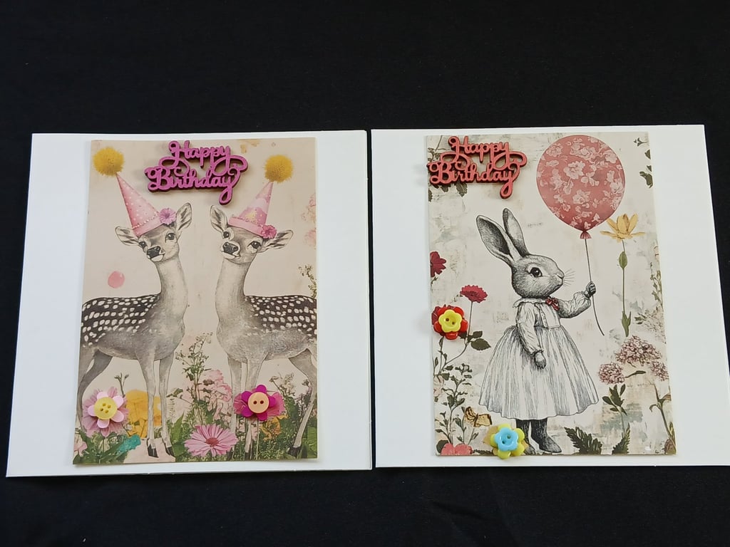 Pack of 2 birthday cards