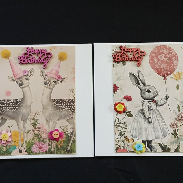 Pack of 2 birthday cards