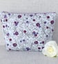 Large zipped pouch, project bag, cosmetic bag, floral - Image 1